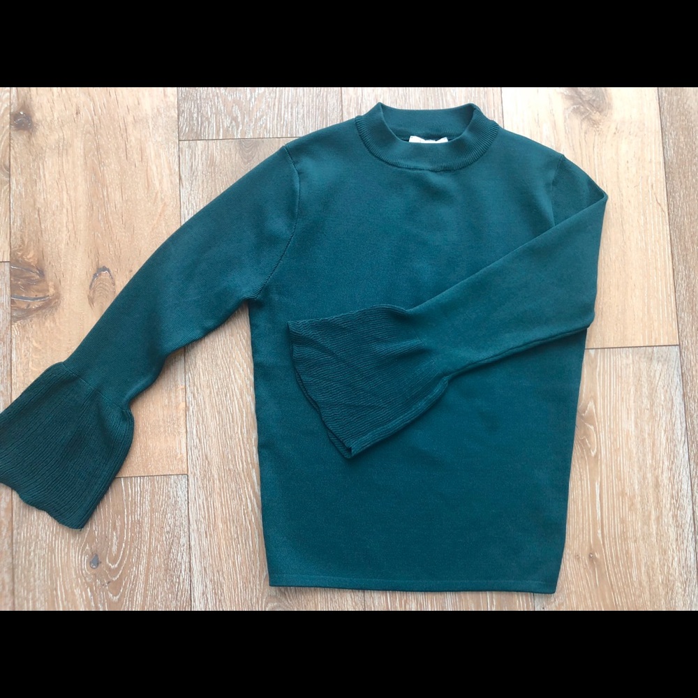 BELL 3/4 Sleeve Knit Top in Teal